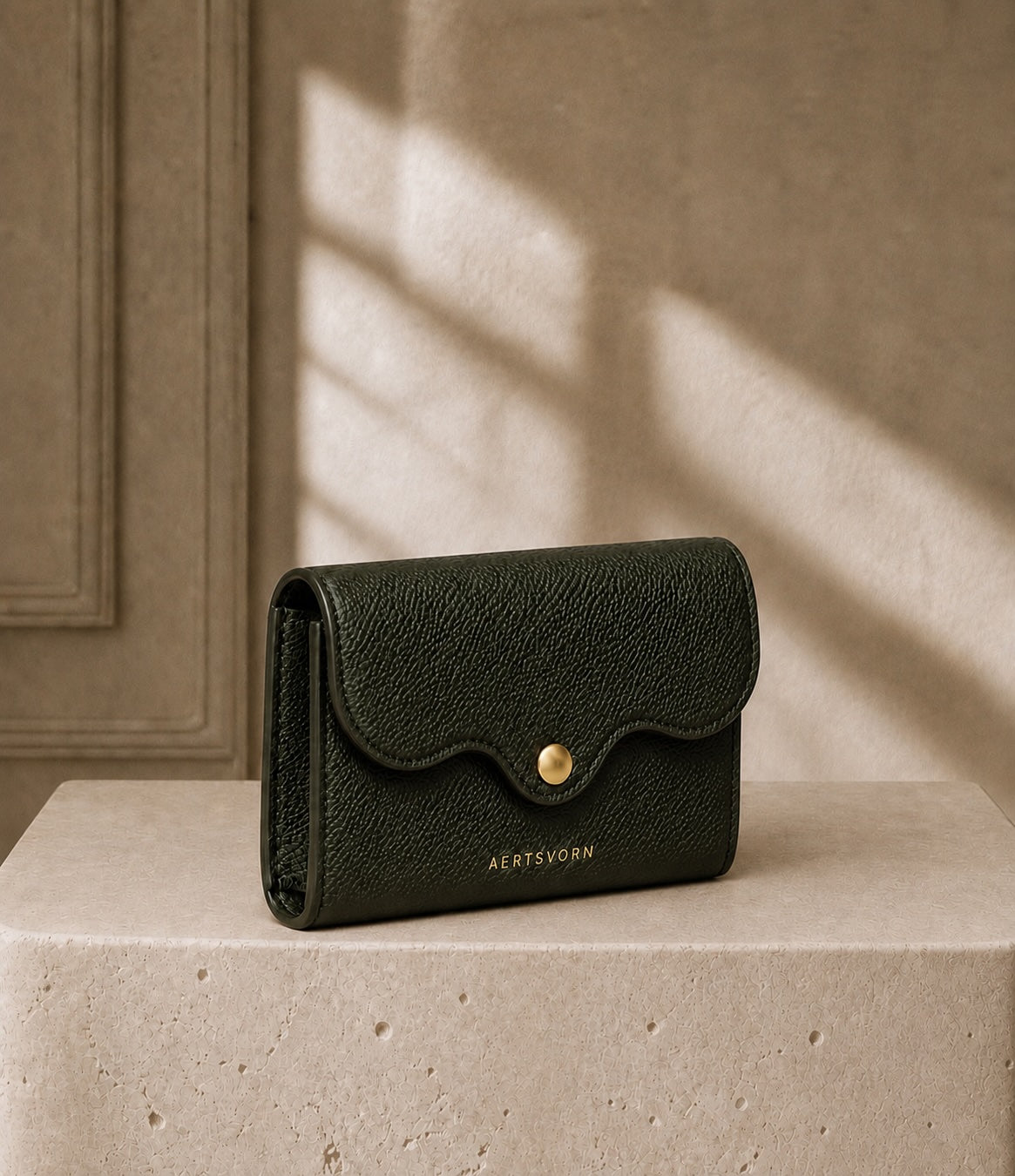 Cécile Compact Wallet Noir Charbon